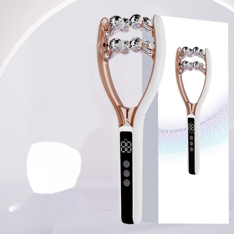 Facial Massager Face and Neck | Shaper & Slimmer for Women | Korean Skin Care | Lymphatic Contour Face Brush Face Roller Lymphatic Drainage | Rechargeable for Home & Travel Use